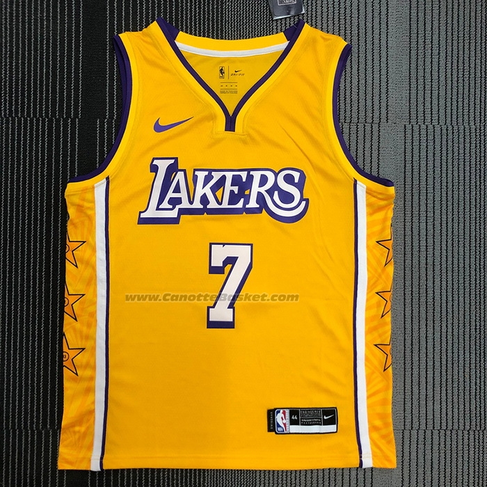 Maglia Los Angeles Lakers Carmelo Anthony NO 7 Citta 2019-20 Giallo